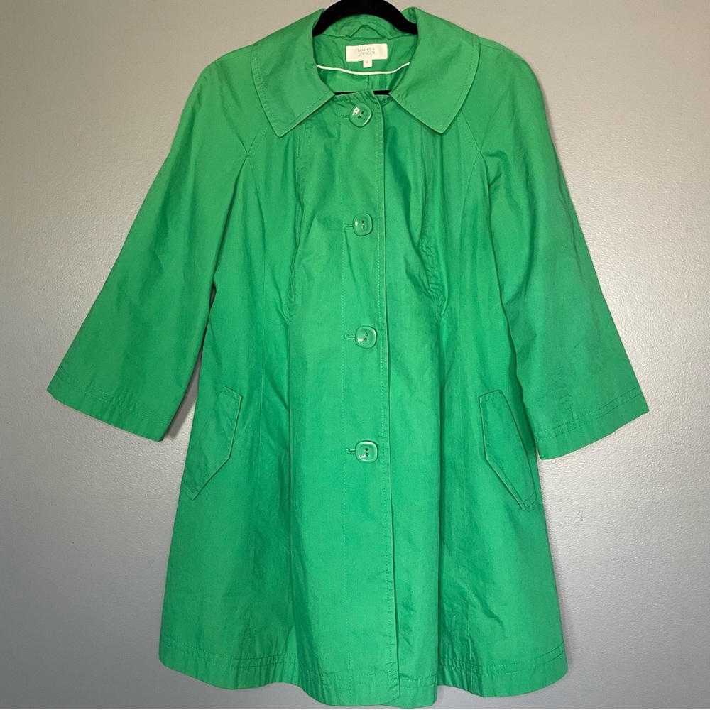 Marks & Spencer Green Trench Coat